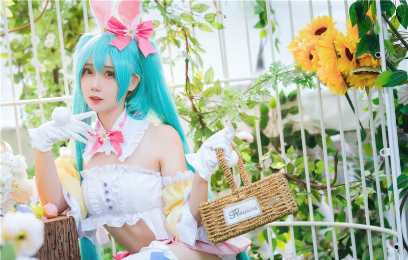 焖焖碳 初音未来 复活节兔子[22P-163M]