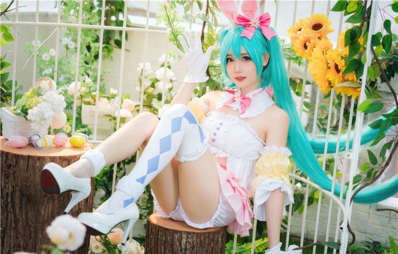 焖焖碳 初音未来 复活节兔子[22P-163M]