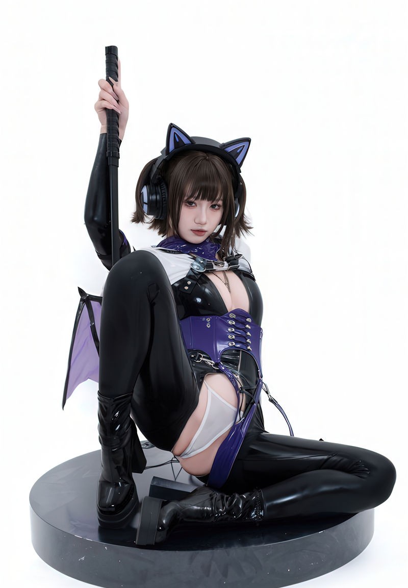 柒柒要乖哦 白棚胶衣[78P-230M]