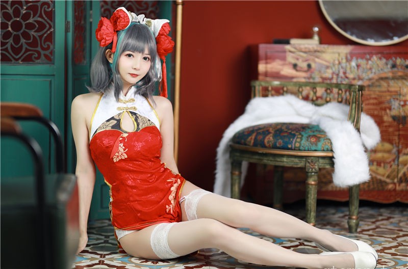 51酱 碧蓝航线-柴郡新春旗袍[12P-55M]