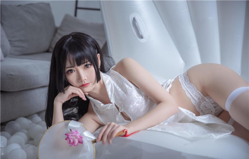 面饼仙儿 白色旗袍 [60P-649MB]