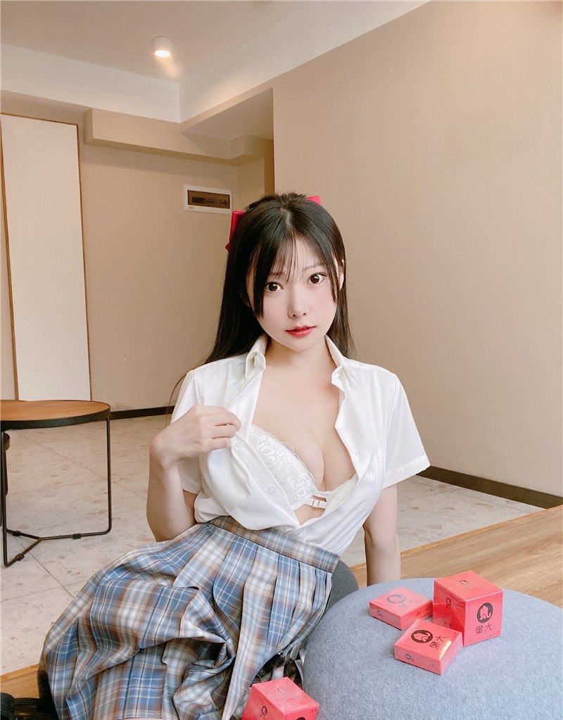 香草喵露露 大象 JK格子裙[30P-96M]