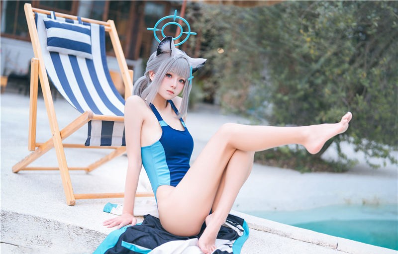 九柒喵 白子泳装[34P-420M]