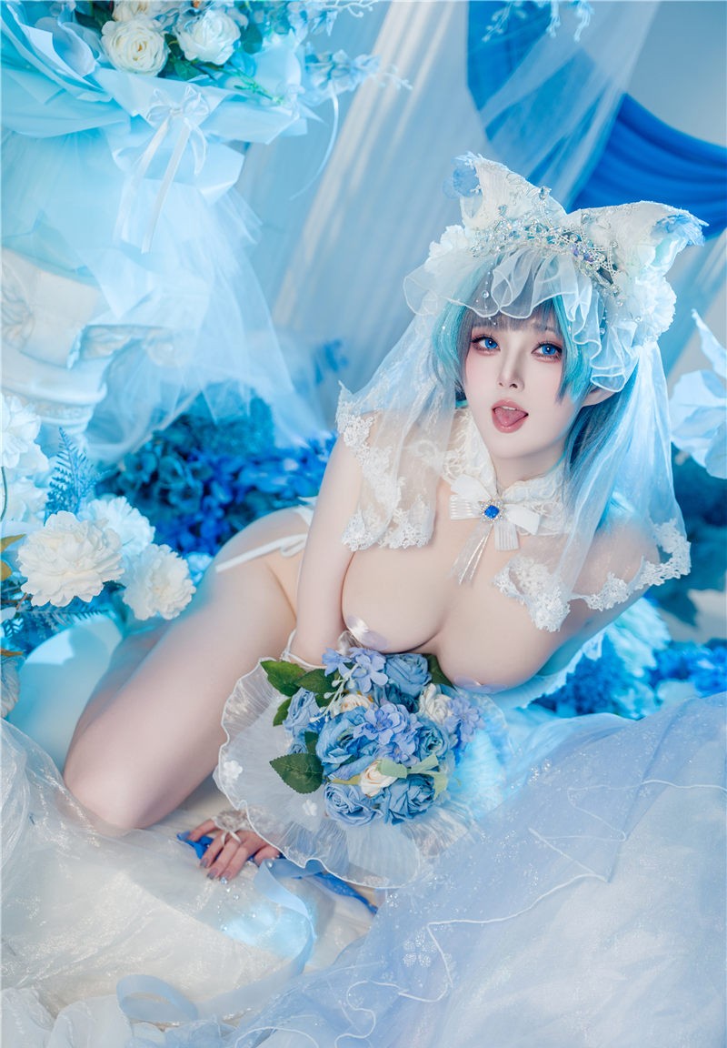 Natsuko夏夏子 碧蓝航线 柴郡婚纱[70P-625M]