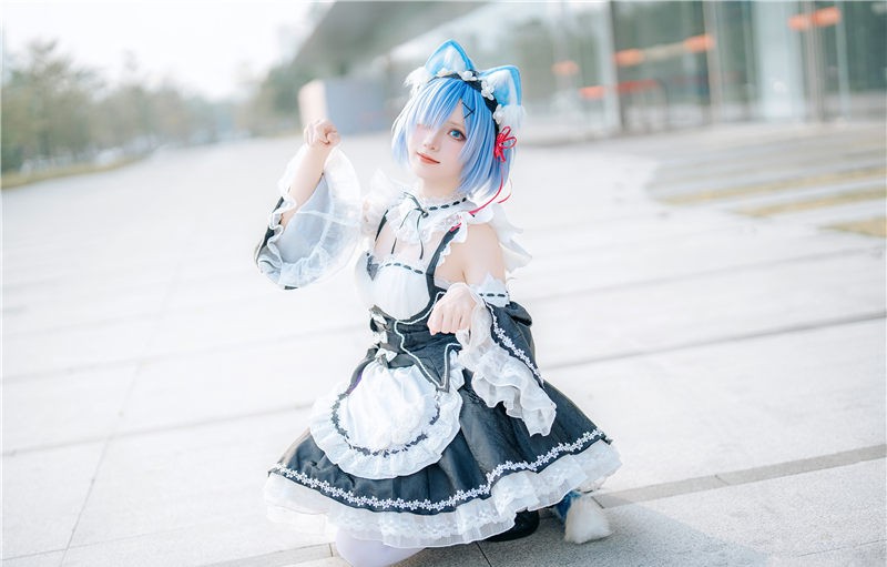 花柒Hana 萤火虫动漫嘉年华 猫猫蕾姆[107P1V-890M]