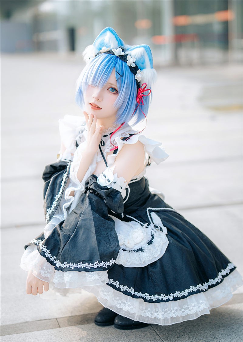 花柒Hana 萤火虫动漫嘉年华 猫猫蕾姆[107P1V-890M]