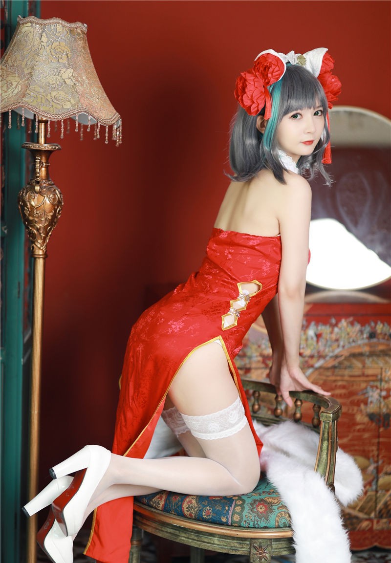 51酱 碧蓝航线-柴郡新春旗袍[12P-55M]