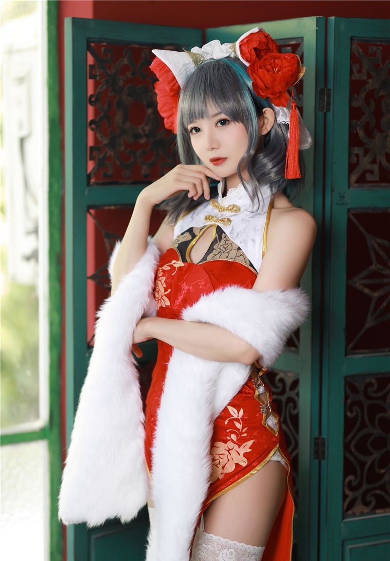 51酱 碧蓝航线-柴郡新春旗袍[12P-55M]