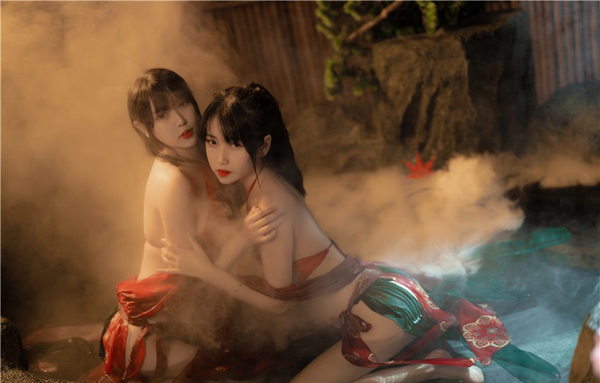 Tina很妖孽呀&不呆猫 古风双人 [16P-226M]