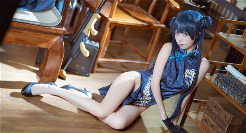 三無人型 碧蓝档案 妃咲旗袍[42P-269M]