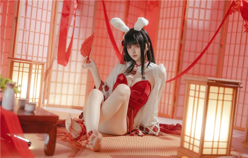 屿鱼 碧蓝航线 大山·祈愿的巫女兔[58P-340M]