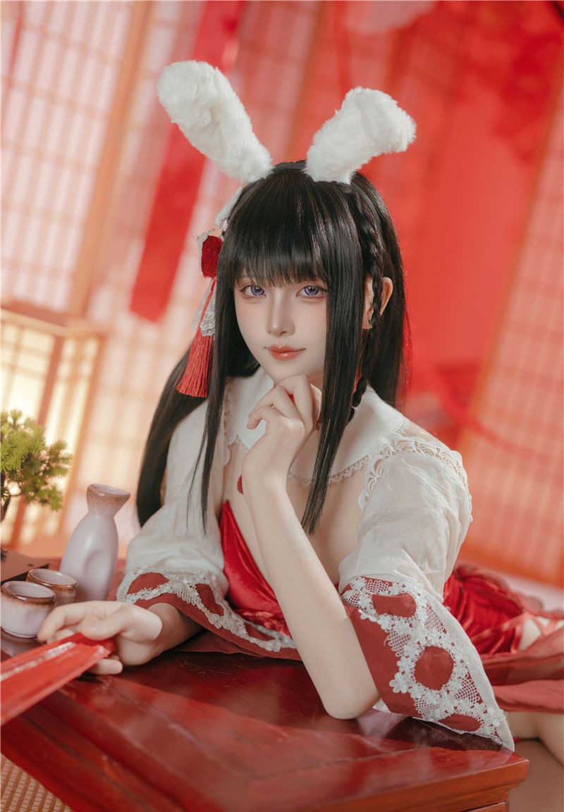 屿鱼 碧蓝航线 大山·祈愿的巫女兔[58P-340M]