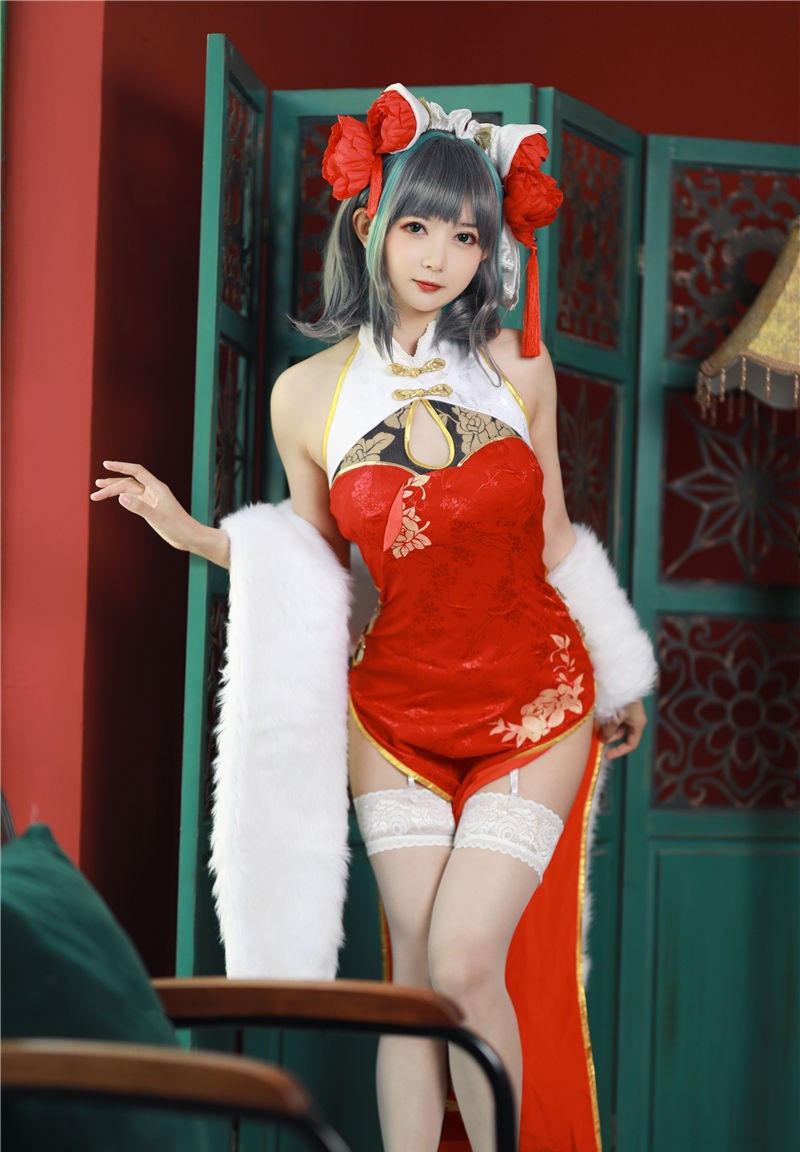 51酱 碧蓝航线-柴郡新春旗袍[12P-55M]