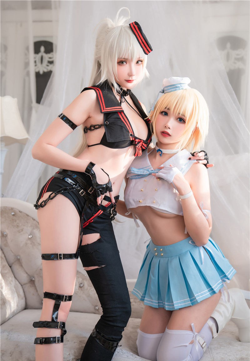 Momoko葵葵&瓜希酱 黑白贞德 [60P-817MB]