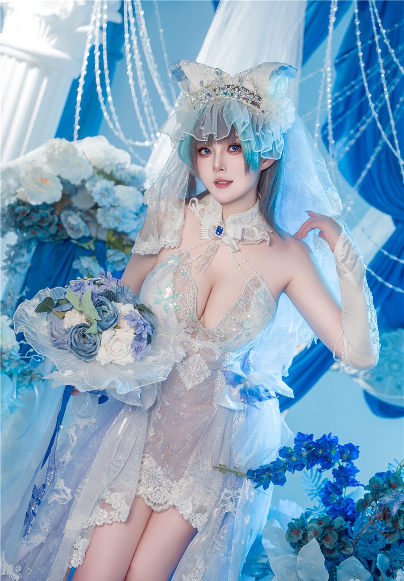 Natsuko夏夏子 碧蓝航线 柴郡婚纱[70P-625M]