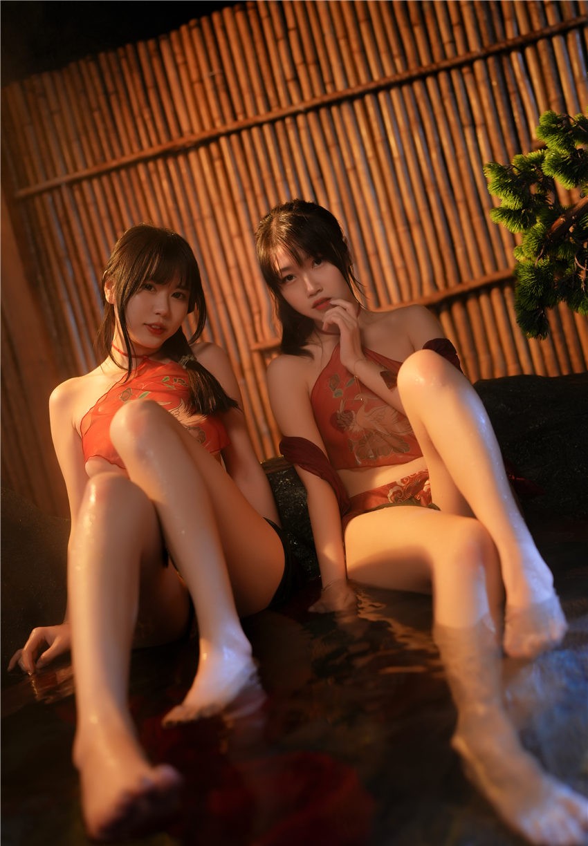 Tina很妖孽呀&不呆猫 古风双人 [16P-226M]