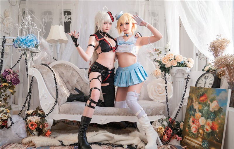 Momoko葵葵&瓜希酱 黑白贞德 [60P-817MB]