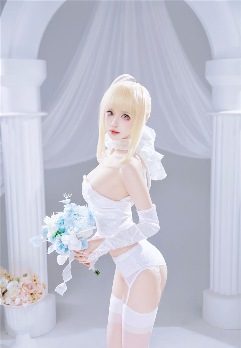 Shika小鹿鹿 FGO Saber花嫁[22P-284M]