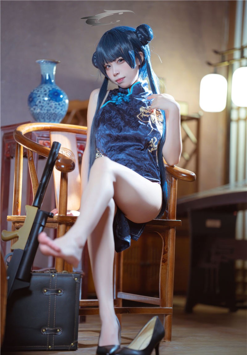 三無人型 碧蓝档案 妃咲旗袍[42P-269M]