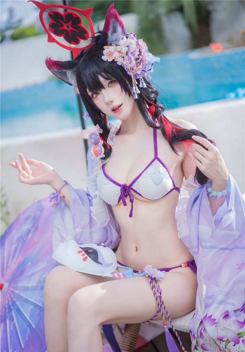阿包也是兔娘 蔚蓝档案 狐坂若藻 水着[32P-187M]