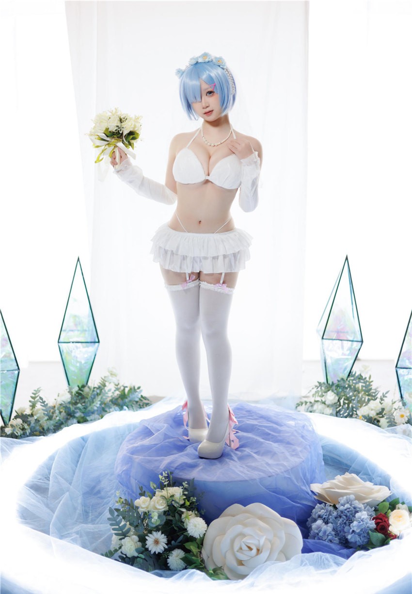 樱落酱 蕾姆花嫁 [25P-206MB]