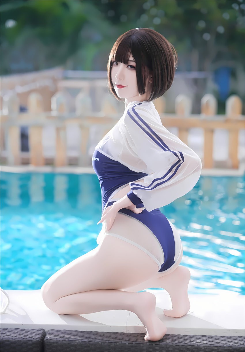 封疆疆v 热带缤纷 蓝莓+火龙果竞泳[40P-371M]