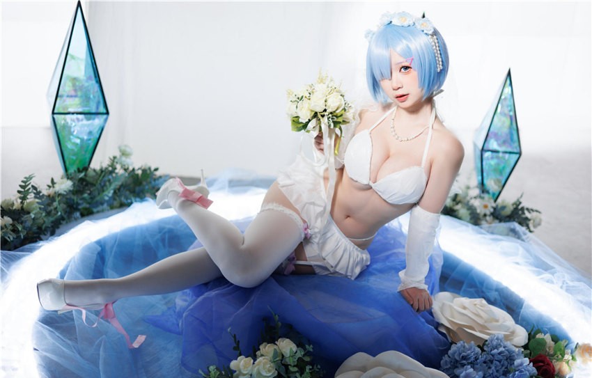 樱落酱 蕾姆花嫁 [25P-206MB]