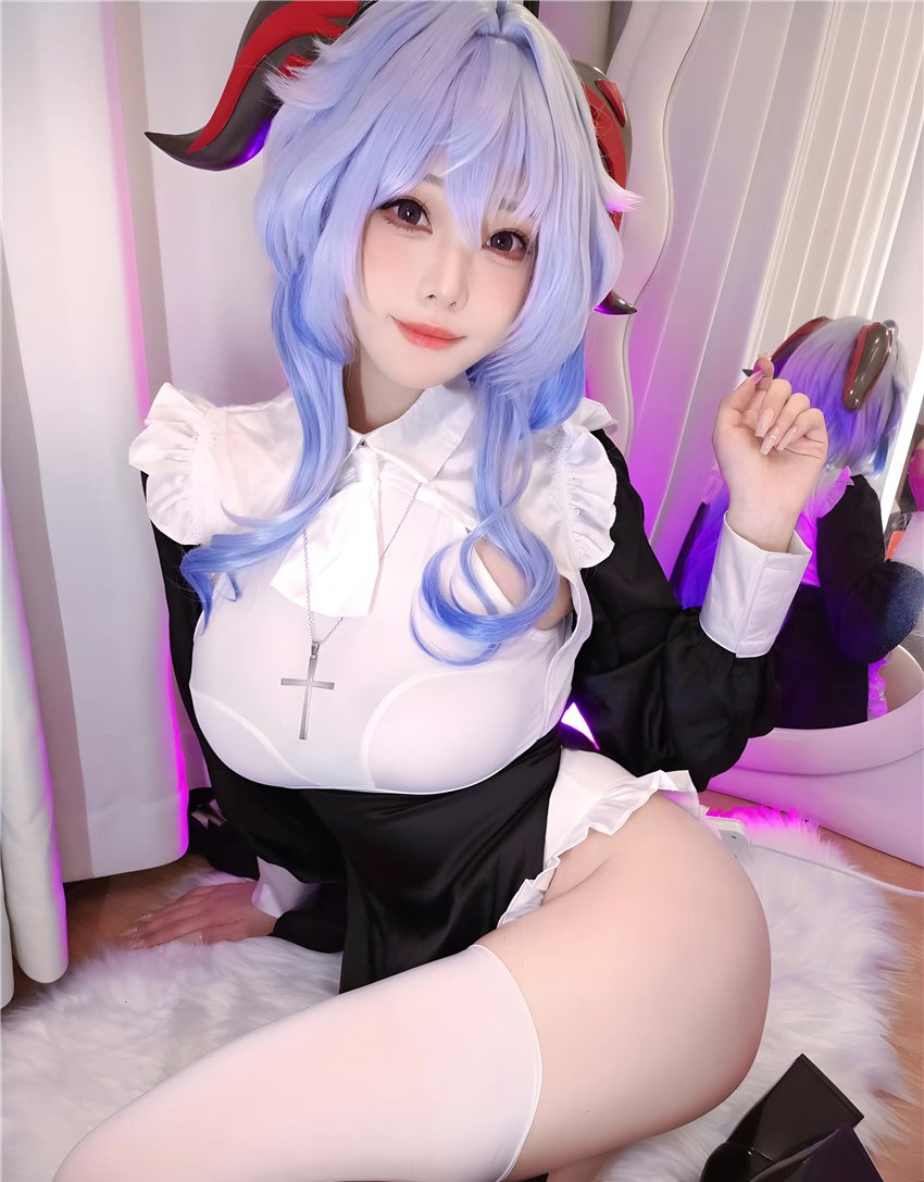 蜜汁猫裘 原神 甘雨修女[39P-90M]
