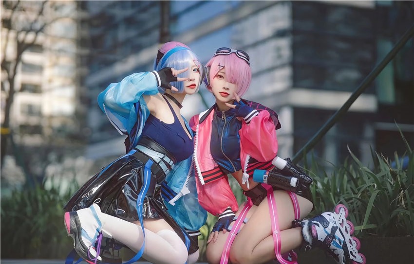 二佐Nisa&宫本桜 蕾姆&拉姆 霓虹都市 萤火虫动漫游戏嘉年华场照 [19P-250MB]
