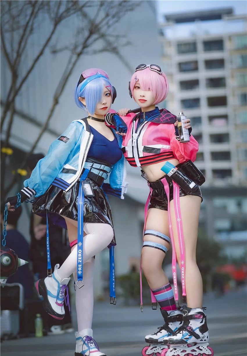 二佐Nisa&宫本桜 蕾姆&拉姆 霓虹都市 萤火虫动漫游戏嘉年华场照 [19P-250MB]