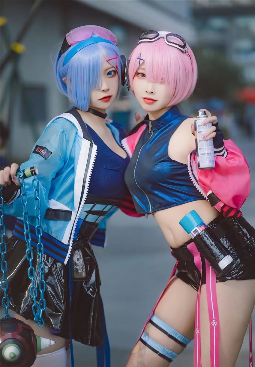 二佐Nisa&宫本桜 蕾姆&拉姆 霓虹都市 萤火虫动漫游戏嘉年华场照 [19P-250MB]