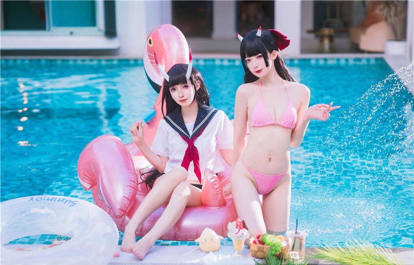 封疆疆v&祖木子 碧蓝航线 能代 酒匂 [43P-241M]