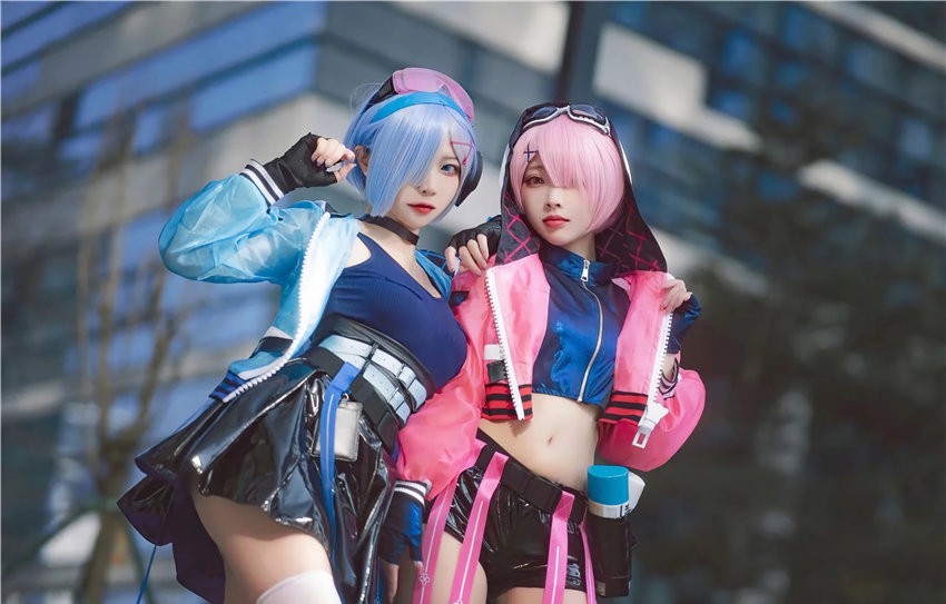 二佐Nisa&宫本桜 蕾姆&拉姆 霓虹都市 萤火虫动漫游戏嘉年华场照 [19P-250MB]