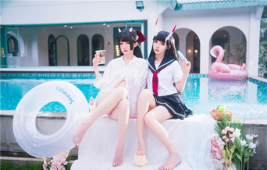 封疆疆v&祖木子 碧蓝航线 能代 酒匂 [43P-241M]