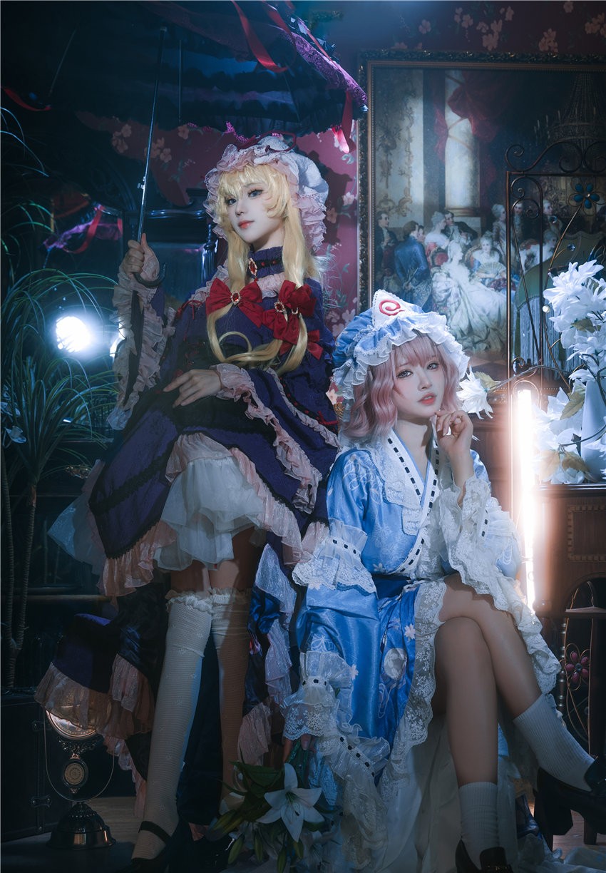 花柒Hana 八云紫+西行寺幽幽子 (&肃雨雨雨) [16P-287MB]