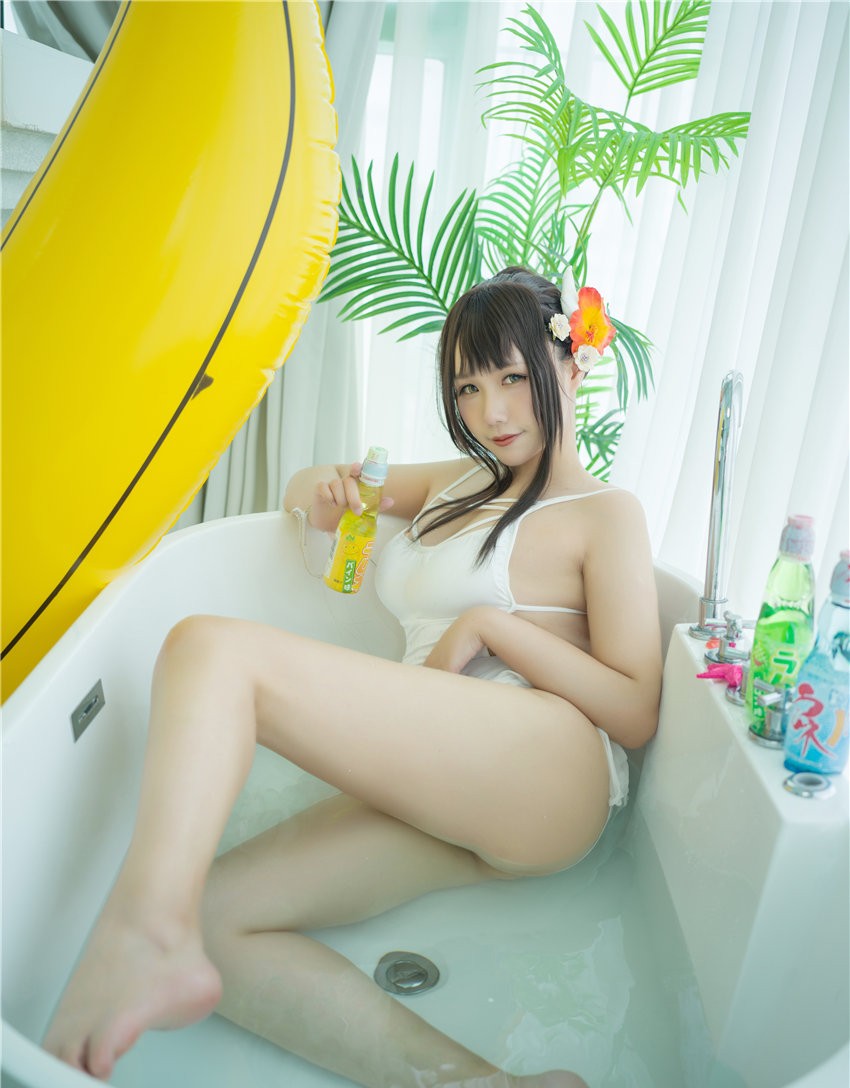 麻花酱 比睿旗袍+泳装 [61P-446MB]