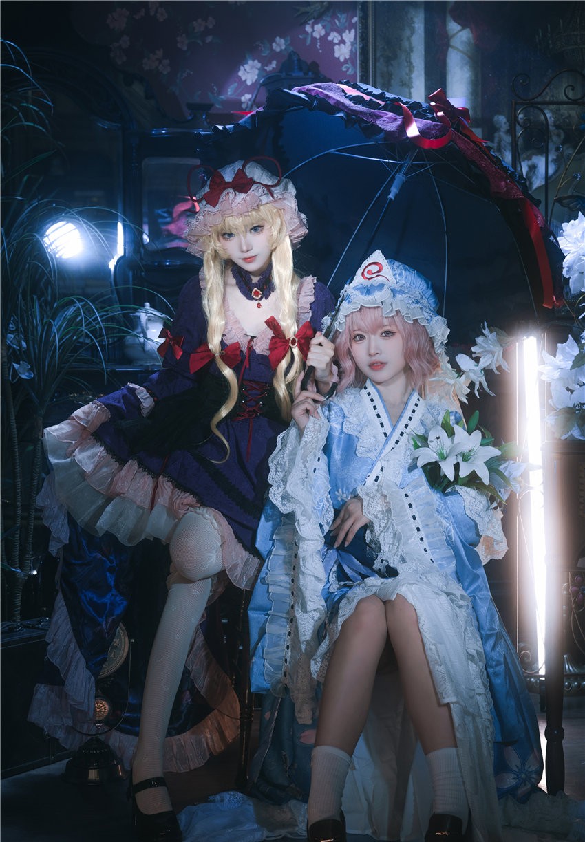 花柒Hana 八云紫+西行寺幽幽子 (&肃雨雨雨) [16P-287MB]