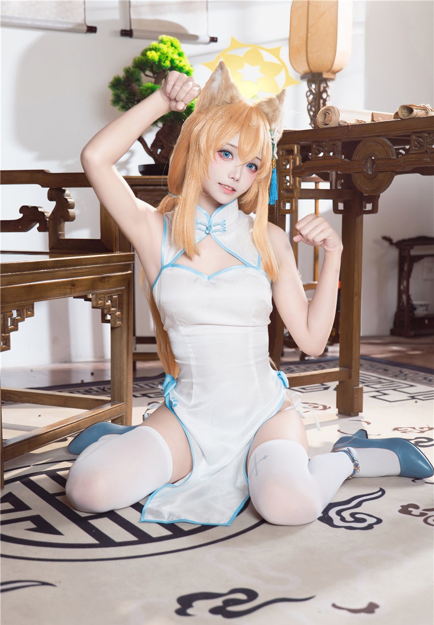 艾西Aiwest 蔚蓝档案 伊落玛丽旗袍[30P-342M]