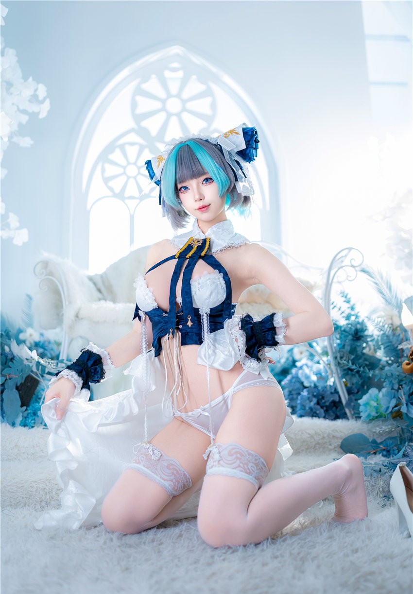 狐玖玖 柴郡睡衣 [32P-264M]