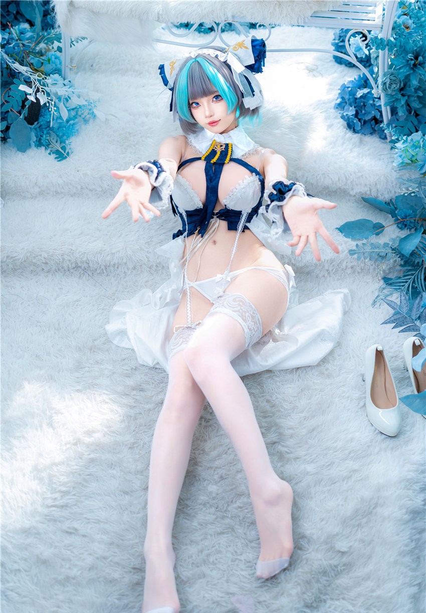 狐玖玖 柴郡睡衣 [32P-264M]