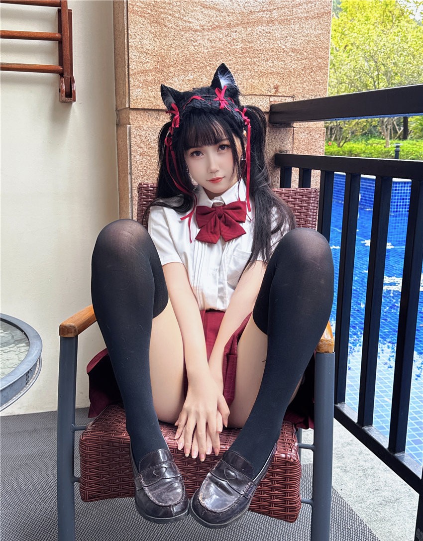 不呆猫 温泉双马尾JK[22P1V-712MB]