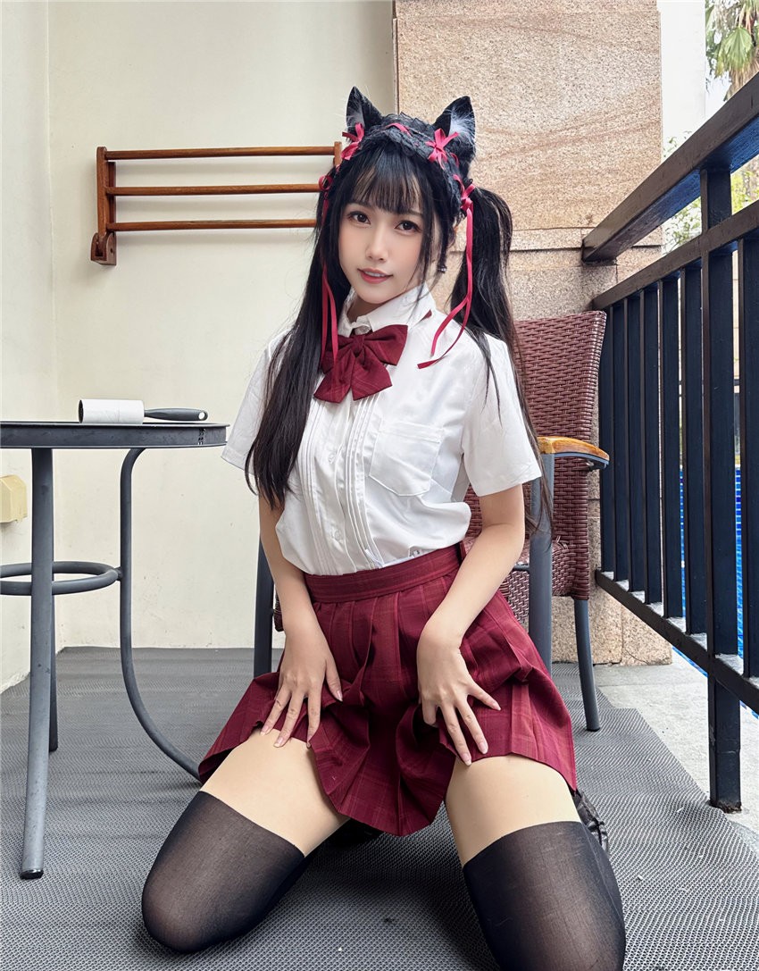 不呆猫 温泉双马尾JK[22P1V-712MB]