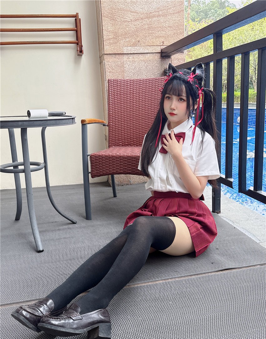 不呆猫 温泉双马尾JK[22P1V-712MB]