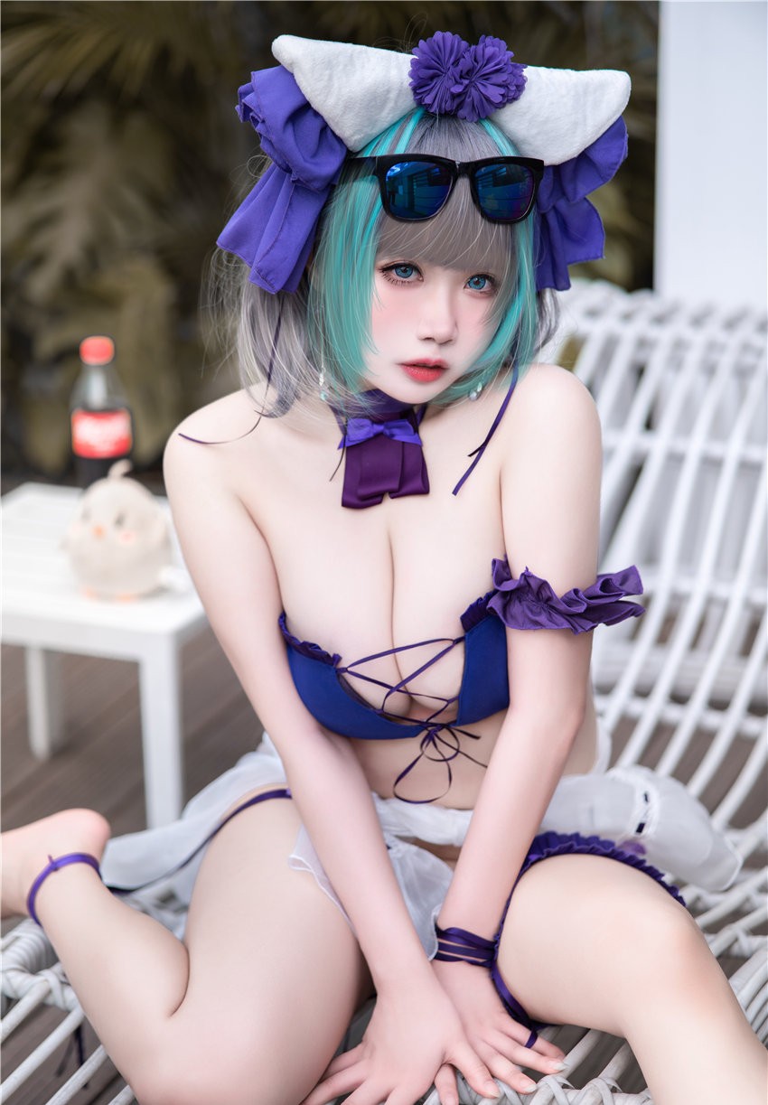 贞子米淘 碧蓝航线 柴郡泳装 [60P1V-1.19GB]