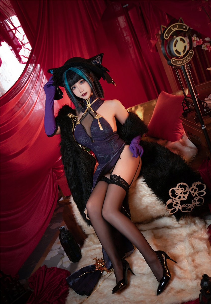 Momoko葵葵 碧蓝航线柴郡 音乐绚烂CaitSith [16P-22MB]