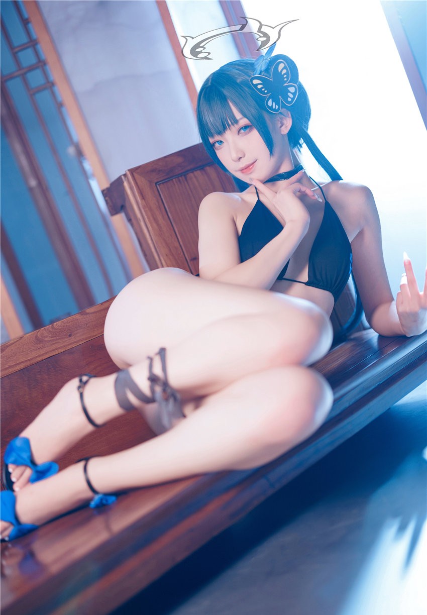 封疆疆v 碧蓝档案 妃咲 泳装 [30P-266MB]
