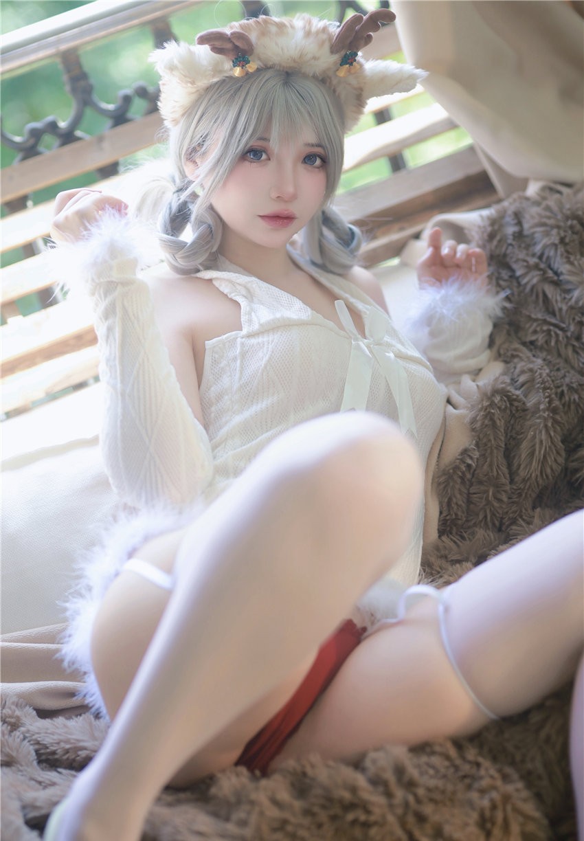 疯猫ss 2023圣诞特典 白色毛衣[98P1V-759MB]